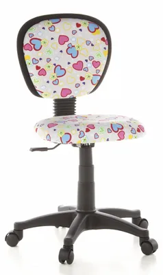 Produktbild von hjh OFFICE Kinderdrehstuhl KIDDY TOP Schreibtischstuhl für Kinder höhenverstellbar ohne Armlehnen Stoff