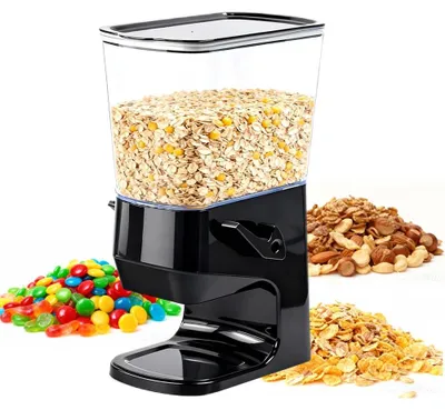 Getreidespender 3,2 l, schwarz, PP, 33,5x21,5x12 cm, luftdicht
