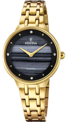 Produktbild von Festina Damenuhr Analog aus Edelstahl 316l Goldfarben
