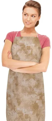 Zdjęcie produktu dla Fartuch kuchenny ADÉLA – fartuch 67 x 84 cm – brązowy