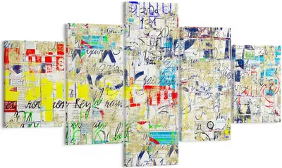 Produktbild von Bild auf Leinwand - Leinwandbild - Straße Graffiti Wand Wandmalerei - 125x70cm - Wand Bild - Wanddeko - Leinwanddruck - Bilder - Kunstdruck - Leinwand bilder - Wandkunst - EA125x70-2907