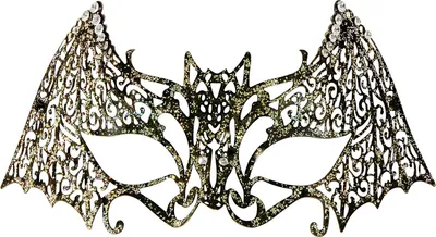Obrázek produktu pro Kovová maska netopýra Glitter+Strass