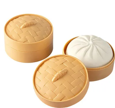 Obrázek produktu pro Simulace Baozi Steamer Toy Cute Shape Stress Reliever Squeeze Rising Funny Hračky Steamer +