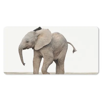 Produktbild von MuchoWow® Mauspad Mousepad Baby-Elefant - Tiere - Kinder - Mädchen - Jungen 60x30 cm - Mousepads - Maus Mat - Pad - Mausunterlage - Nachhaltig