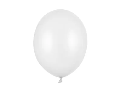 Produktbild von 50 Stk. Luftballon Ø30cm "Uni Metallic" | Weiß