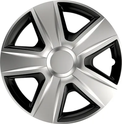 Obrázek produktu pro J&J Automotive | Poklice Esprit Stříbrná a Černá 15" 4ks