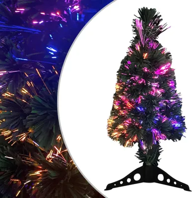 Produktbild von Künstlicher Weihnachtsbaum Schlank mit Ständer und LED 64 cm Glasfaser