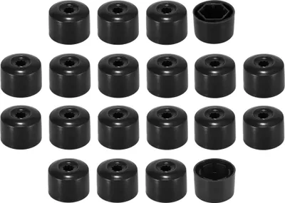 Produktbild von 20 Stk. Auto Radschloss Radschraube Mutter Abdeckkappen Werkzeug Schwarz 17mm