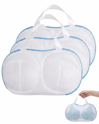 Waschbeutel-Set 3er-Pack, blau, 19x30 cm, mit Reißverschluss