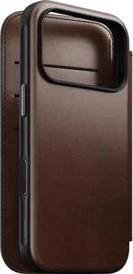 Produktbild von Nomad Modern Leather Folio iPhone 17 Pro Rustic Brown H.