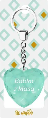 Obrázek produktu pro Dárkový přívěsek na klíče „Babka s elegancí“ – Be-Happy Gifts