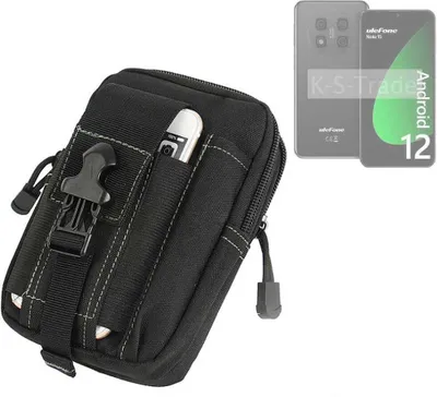 Produktbild von K-S-Trade Gürtel Tasche kompatibel mit Ulefone Note 15 Gürteltasche Holster Schutz Hülle Handy Hülle Smartphone outdoor Handy-Hülle schwarz