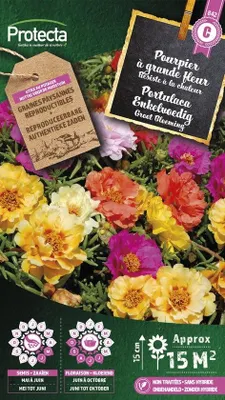 Productafbeelding van Protecta Bloemen zaden: Portulaca Grootbloemig gemengd