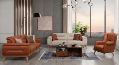 Produktbild von Wohnzimmer Designer Sitzmöbel Sofagarnituren 3-Sitzer