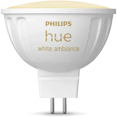 Productafbeelding van Connected bulb - PHILIPS HUE - MR16 - White light - Bluetooth compatible - Works with App and voice