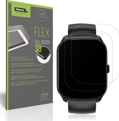 Produktbild von 2x Full Cover Schutzfolie matt für YHE 1.95 Zoll Smartwatch Panzerfolie Anti-Shock
