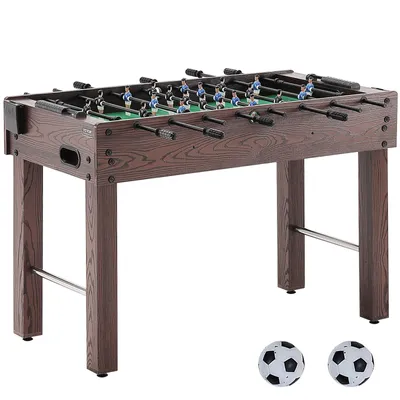 Produktbild von VEVOR Kickertisch, 48-Zoll-Kickertisch in Standardgröße, Indoor-Kickertisch in Voller Größe für Zuhause, Familie und Spielzimmer, Fußball mit Kickertisch-Set, inklusive 2 Bällen und 2 Getränkehaltern
