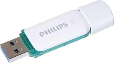 Obrázok produktu pre Philips FM08FD75B, 8 GB, USB Typ-A, 3.2 Gen 1 (3.1 Gen 1), Čiapky, 8 g, Tyrkysová, Biela