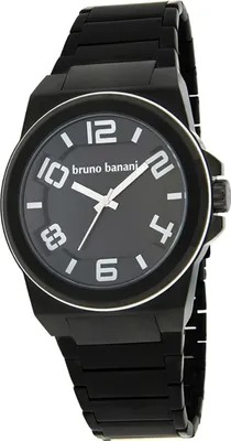 Produktbild von Bruno Banani Metall Herren Uhr BR 21127 Armband-Uhr schwarz Analog D2UBR21127