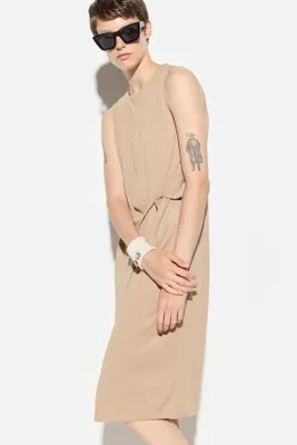 Produktbild von Ärmelloses Midikleid mit Rundhalsausschnitt, Beige, L