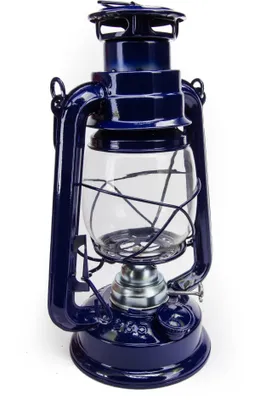 Produktbild von Petroleum Sturmlampe 24 cm blau Sturmlaterne Laterne Lampe