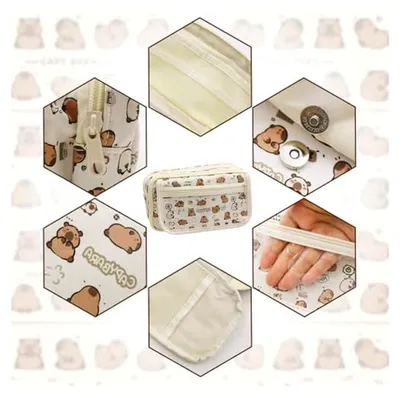 Produktbild von Capybara Federmäppchen Set mit großer Kapazität