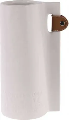 Produktbild von Dekorative Blumenvase 24x13x10 cm in dolomitbeige
