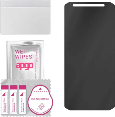 Produktbild von apgo Hybrid Privacy Schutzglas, Matt, kompatibel mit Doogee  S41T, Anti-Spy, toller Ersatz für Hartglas, kratzfester Displayschutzglas, Displayschutz, Full Glue
