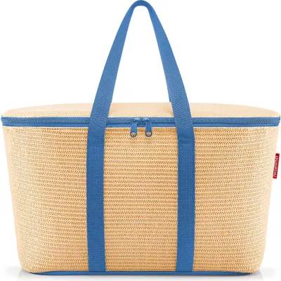 Produktbild von reisenthel coolerbag, Kühltasche, Isolierte Tasche, Thermotasche, Raffia Blue, 20 L, UH4121