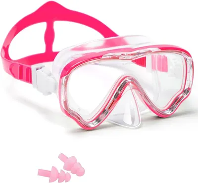 Imagen del producto de Gafas de natación para niños con tratamiento antiniebla, para edades de 4 a 12 años, que incluyen tapones para los oídos, ideales para nadar y hacer snorkel