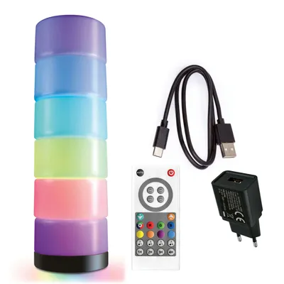 Produktbild von X4-LIFE RGBIC LED-Dekoleuchte aus 6 magnetischen Elementen