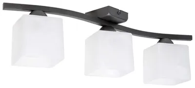 Obrázek produktu pro Stropní svítidlo, závěsné svítidlo, sklo, vhodné pro 3x60W LED – moderní stropní svítidlo do obývacího pokoje
