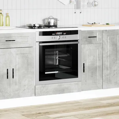 Produktbild von "Winterschlussverkauf "Sideboard Küche Moderne - CLORIS - Buffetschrank - Herdumbauschrank Porto Betongrau Holzwerkstoff - NeuMöbel9577453