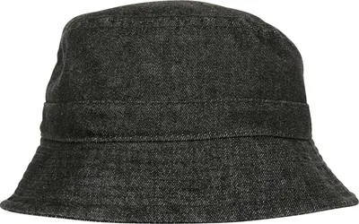 Immagine prodotto di FLEXFIT 5003DB | Cappello a secchiello in denim, tesa avvolgente - Colore: Nero/Grigio - Taglia: Unica