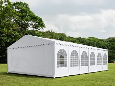 Obrázek produktu pro Zahradní Party stan 8x12m PVC PREMIUM Ohnivzdorný - Bílá