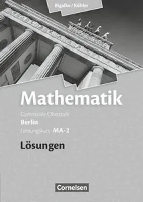 Zdjęcie produktu dla Leistungskurs MA-2 - Qualifikationsphase - Lösungen zum Schülerbuch