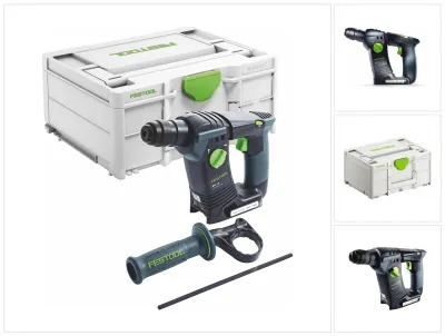 Obrázek produktu pro Akumulátorová příklepová vrtačka Festool BHC 18 Basic 18 V 25 Nm 1,8 J SDS Plus Brushless ( 576511 ) + Systainer - bez akumulátoru, bez nabíječky ( nástupce 574723 )