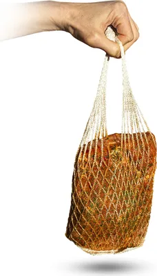 Produktbild von Räuchernetz Netz Raucherfleisch für 1,5 kg 3 Stück weiß