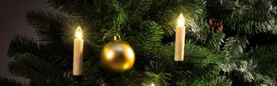 Produktbild von LED-Weihnachtsbaumkerzen, 20 Stück, Fernbedienung