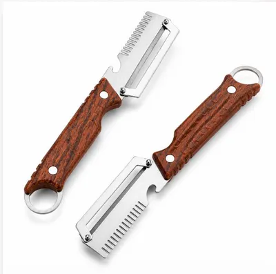 Produktbild von Küchen Sparschäler Set 2 Stück Edelstahl, Gemüseschäler mit rutschfestem Griff & Hängeöse, scharf & langlebig für Alltag