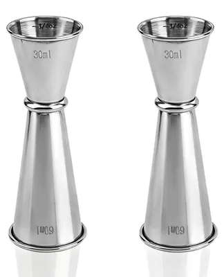 2er-Set Edelstahl Cocktailmessbecher 1oz & 2oz