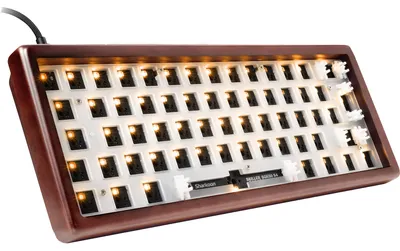 Produktbild von SKILLER SGK50 S4 Gen2 Wood Barebone (holz)