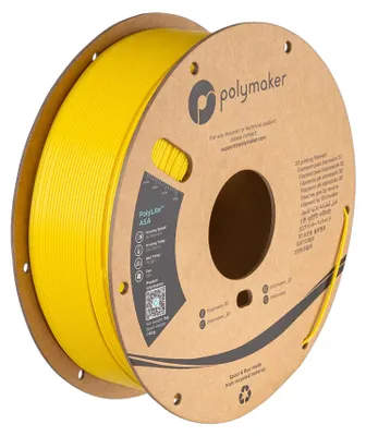 Obrázek produktu pro Polymaker PolyLite ASA Filament Yellow 1,75mm 1KG