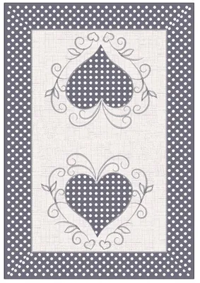 Obrázek produktu pro Ubrus srdce béžové 30x45cm