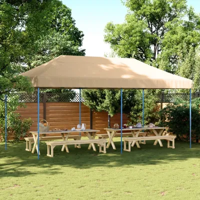 Immagine prodotto di Maison Exclusive - Tenda da festa pieghevole Pop-Up beige 580x292x315 cm