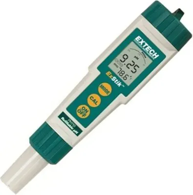 pH-Meter, wasserdicht IP57, nachfüllbare Elektrode, 1/2/3-Punkt-Kalibrierung