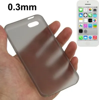 Produktbild von Schutzhülle Case Ultra Dünn 0,3mm für Handy Apple iPhone 5C Grau