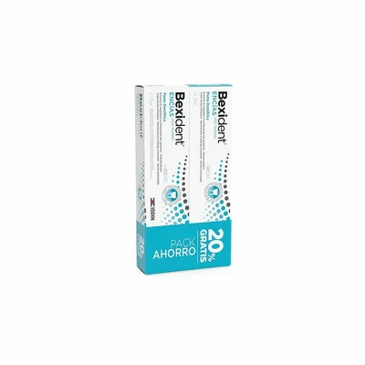 Produktbild von Zahnpasta zur Zahnfleischpflege Isdin Bexident Tägliche Anwendung 2 x 125 ml