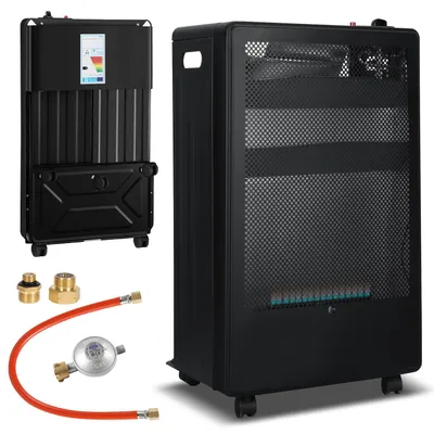 Immagine prodotto di Riscaldatore a gas pieghevole Peviasot, dotato di sistema di sicurezza anti-ribaltamento, rilevatore di fiamma e potenza di 3,8 kW