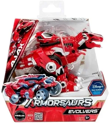 Productafbeelding van MGA Entertainment Armorsaurs Evolver - Ajax, geschikt voor kinderen vanaf 6 jaar, rood, plastic